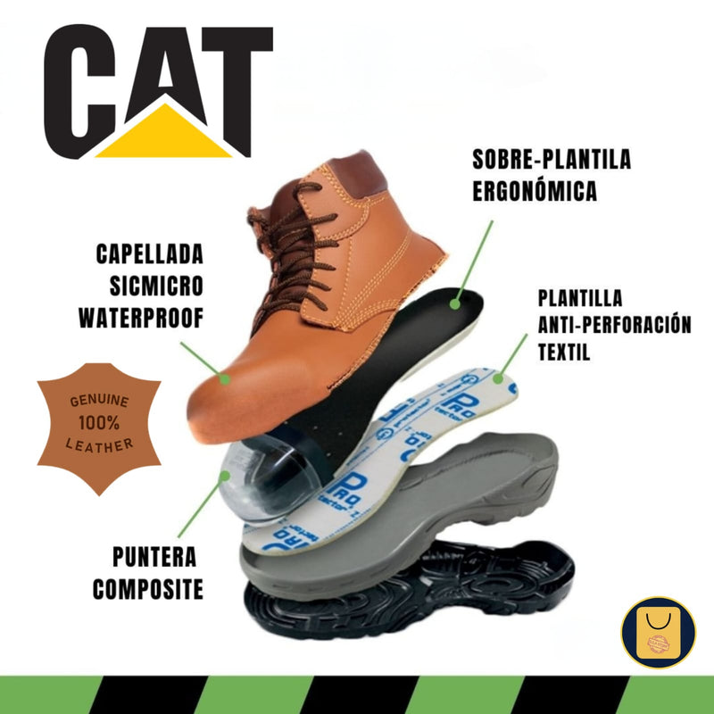 Bota Cat Seguridad Antiperforación